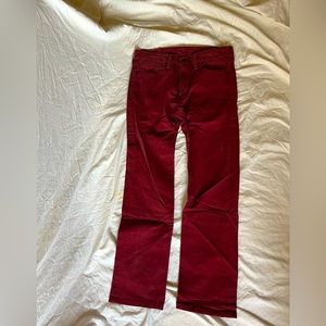 Levi’s burgundy 513 32x30 jeans